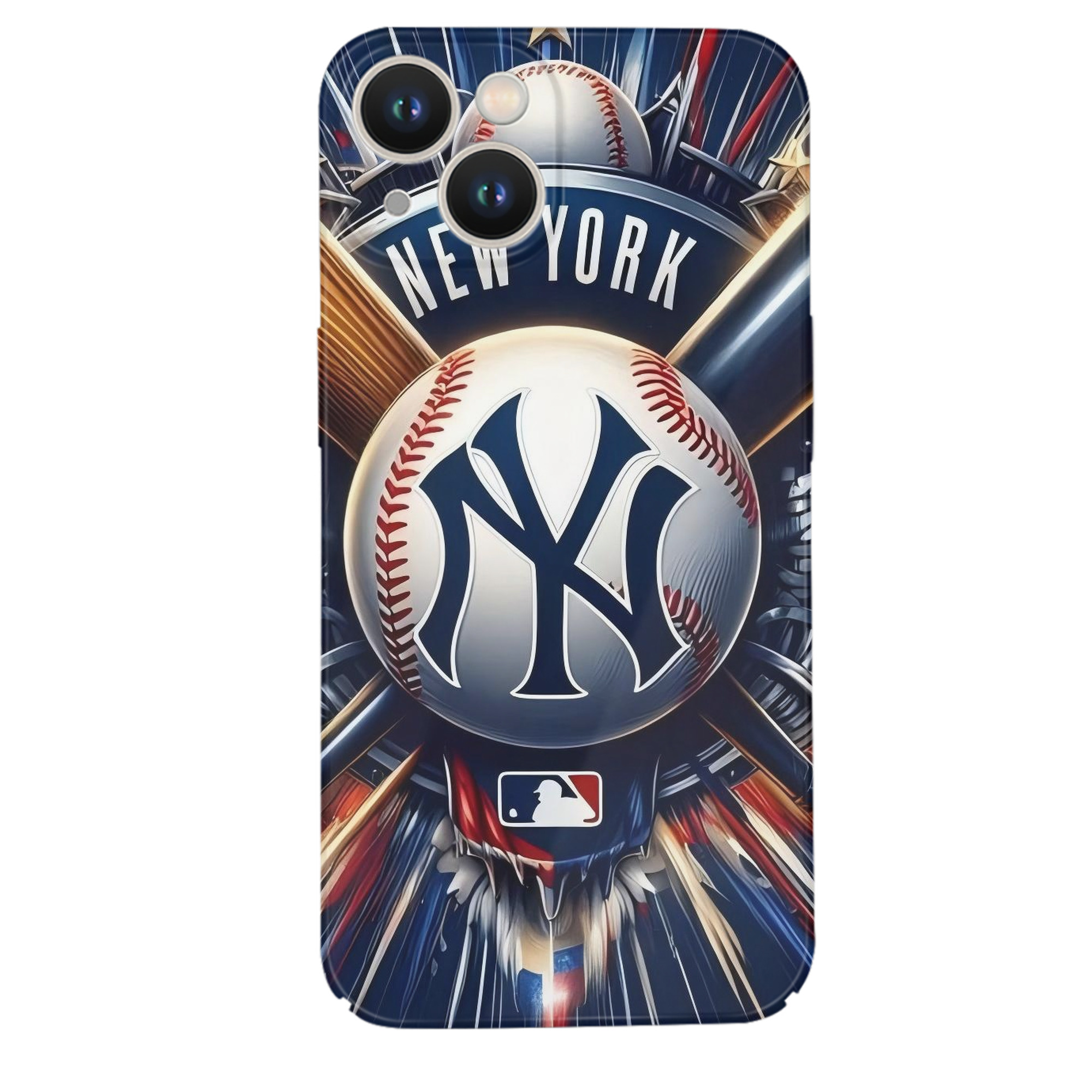 New York Yankees 268 IPhone 14 Series Full-Cover Hard Case – Shockproof With Raised Camera Protection – Precise Cutouts, Wireless Charging Compatible – Durable, Anti-Yellowing, Easy To Clean
